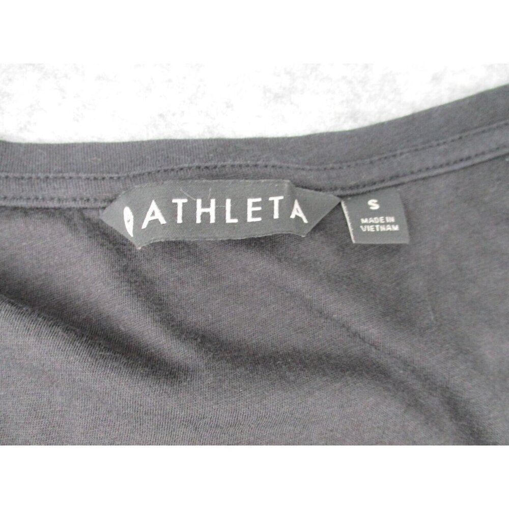 Athleta Womens Dress Small Faux Wrap Nectar Short V Neck Stretchy Ladies Knit - Picture 3 of 16